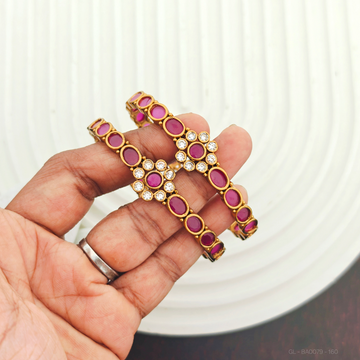 2 Pc set Ruby Bangles Set