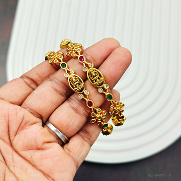 AD Ruby emerald Lakshmi Bangle