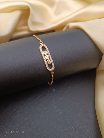 Gold finish AD stone Bracelet GL-BA1794-65