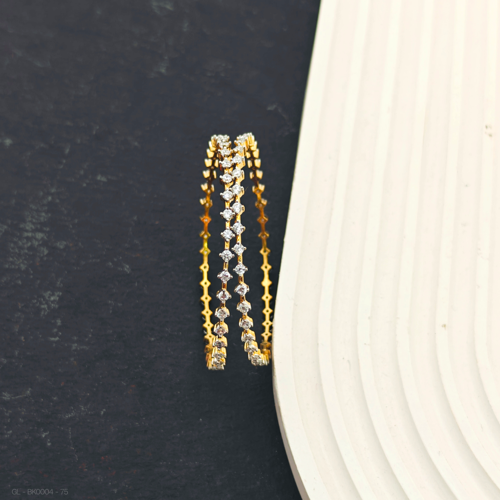 2 PC Set -  AD stone Bangles (Teens)