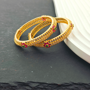 2 PC Set -  AD Floral Bangles (Teens)