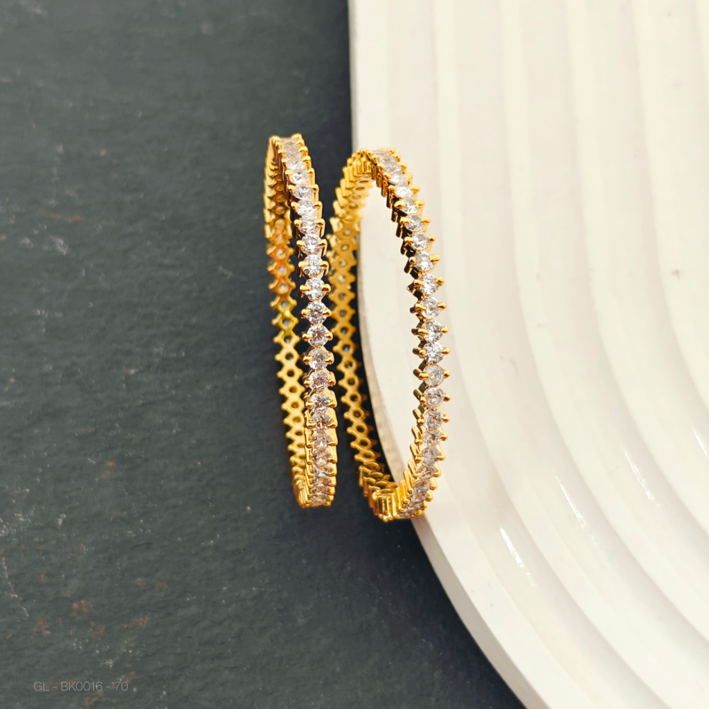 Kids Bangles 2 pc set-Designer-AD stone