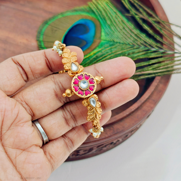 Screw open Jadau Kundan-pearl- Bracelet