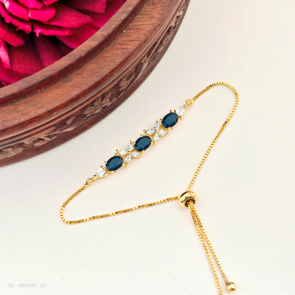 Free size Blue-AD stone Bracelet