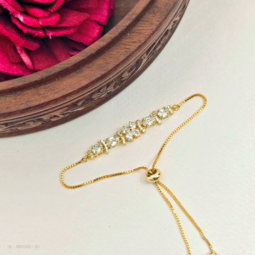 Free size White-AD stone Bracelet