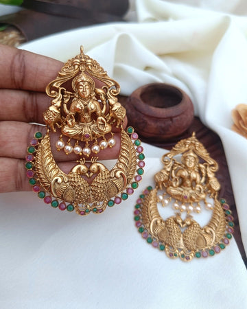 Bridal Temple Chandbalis Earrings GL-EA1300-205