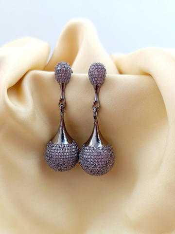 Party wear Silver finish Earrings GL-EA2073-185