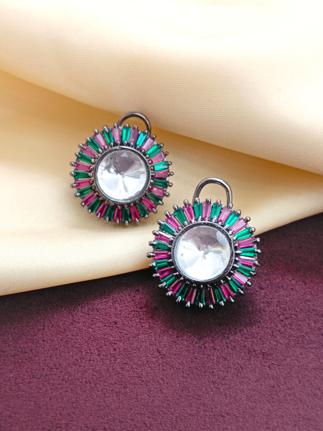 Cz Cocktail Stud Earrings GL-EA2076-100