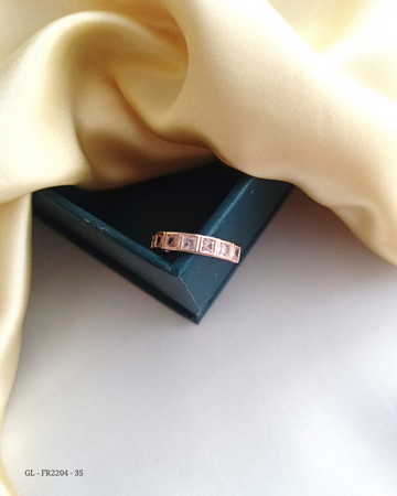 Women's Finger Ring in Rose Gold polish  GL-FR2204-35