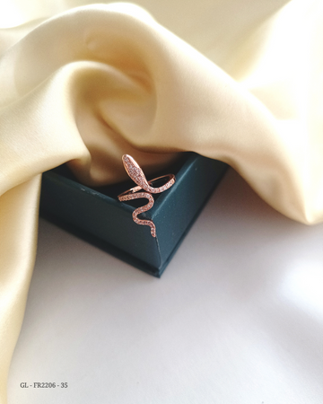 Women's Finger Ring in Rose Gold polish  GL-FR2206-35