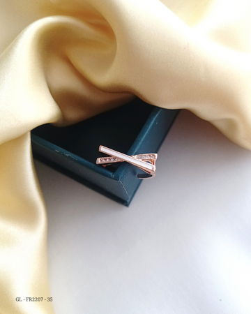 Women's Finger Ring in Rose Gold polish  GL-FR2207-35