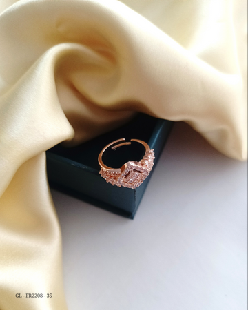 Women's Finger Ring in Rose Gold polish  GL-FR2208-35