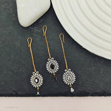 Gold finish AD Stone -Tikka / Nethichutti