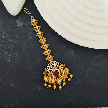 Antique peacock Tikka / Nethichutti