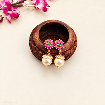 1 gram gold pearl drops  - Design 14