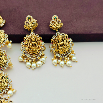 Nakshi Lakshmi - Pearl drops Necklace set