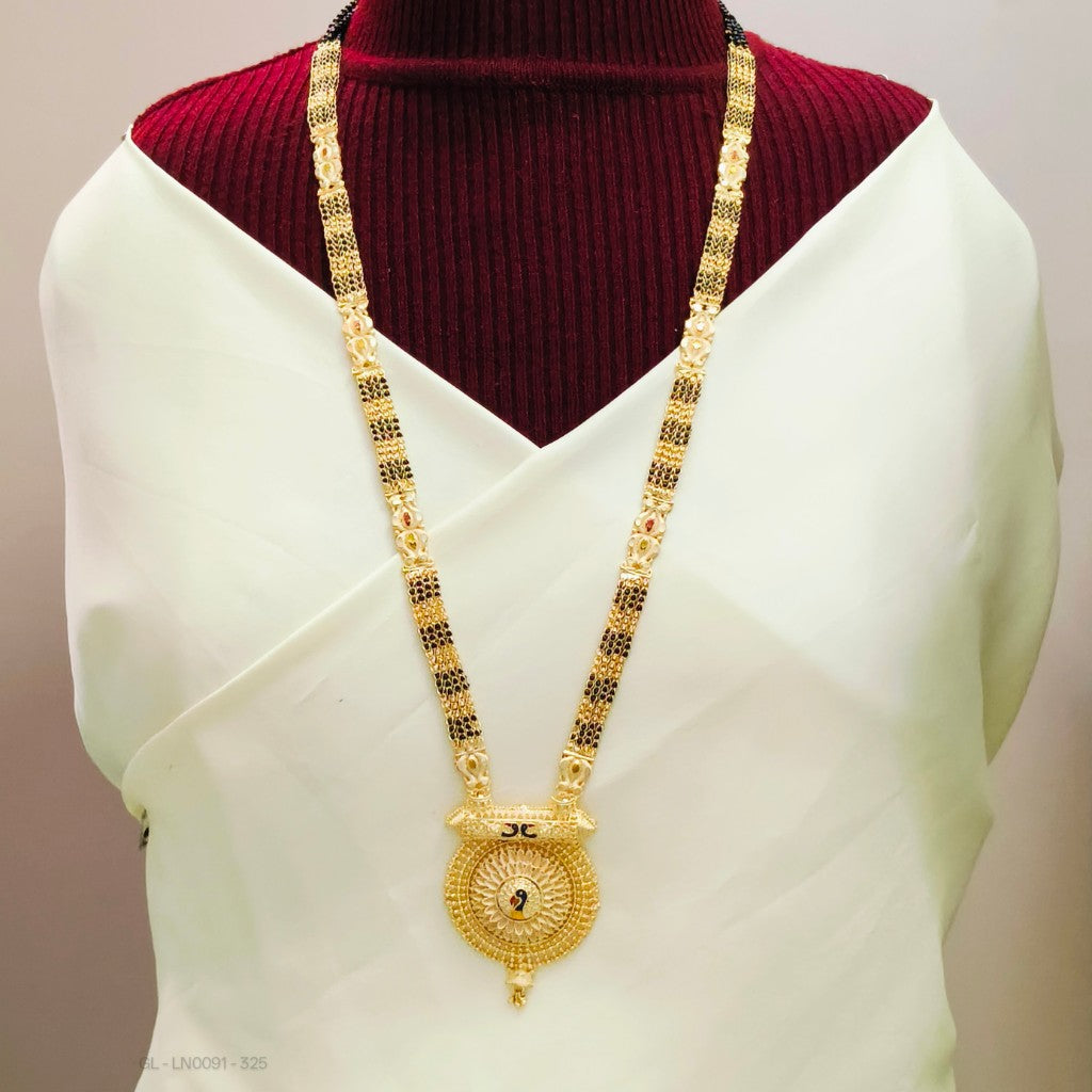 Designer Black Bead Mangalsutra