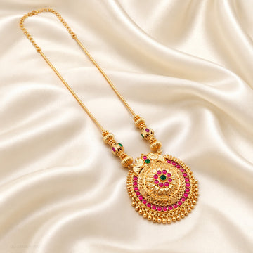 Royal Ruby Emerald Kemp Long Haram