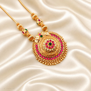 Royal Ruby Emerald Kemp Long Haram