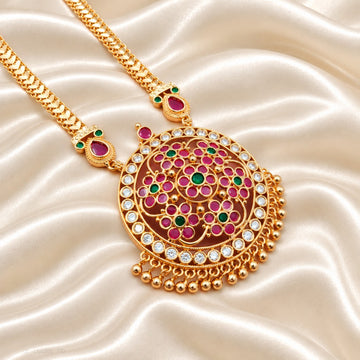 Gold plated Ruby Antique Gold Haram