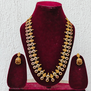 Lakshmi ensemble Ruby Haaram Set