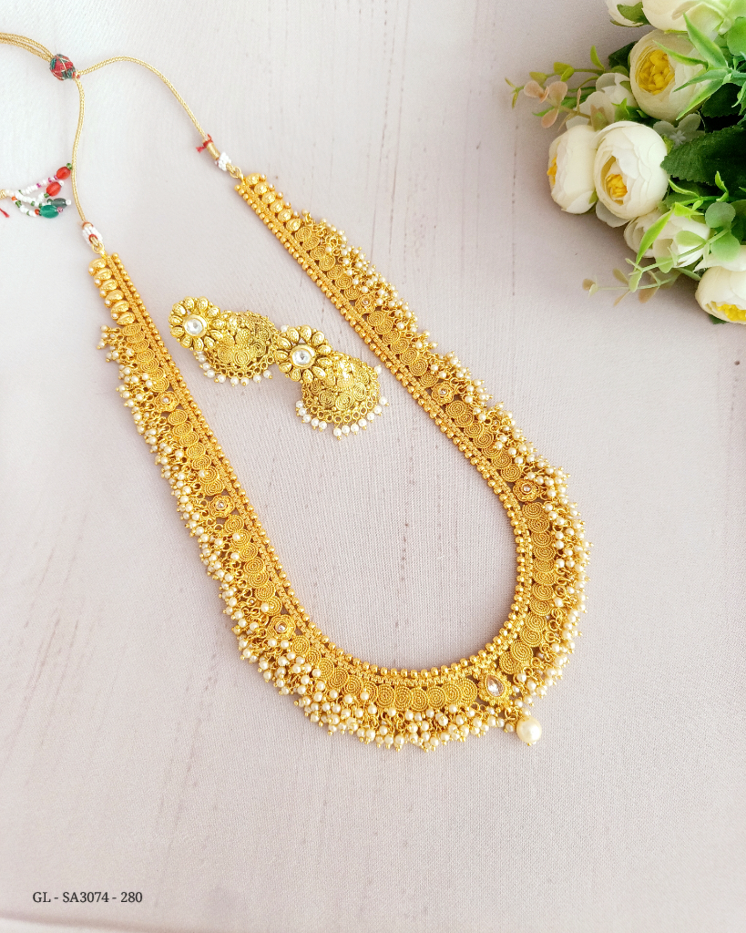 Pearl Chakra Long necklace - GL-SA3074-280