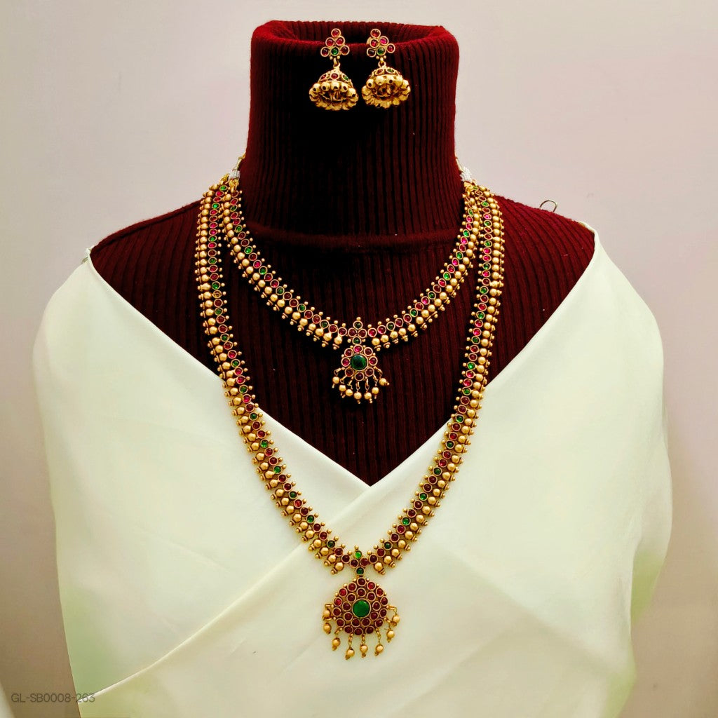 Antique Kemp - Ruby&Green - Semi bridal Set