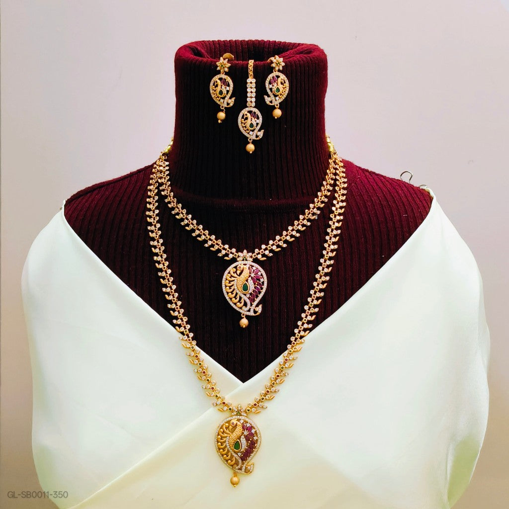 Peacock Semi Bridal Set