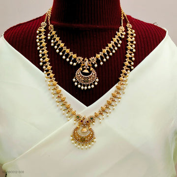 Peacock chandbali Semi Bridal Set