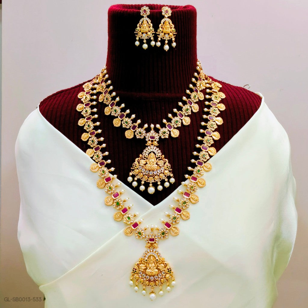 Ram Parivaar Semi Bridal Set  - Ruby
