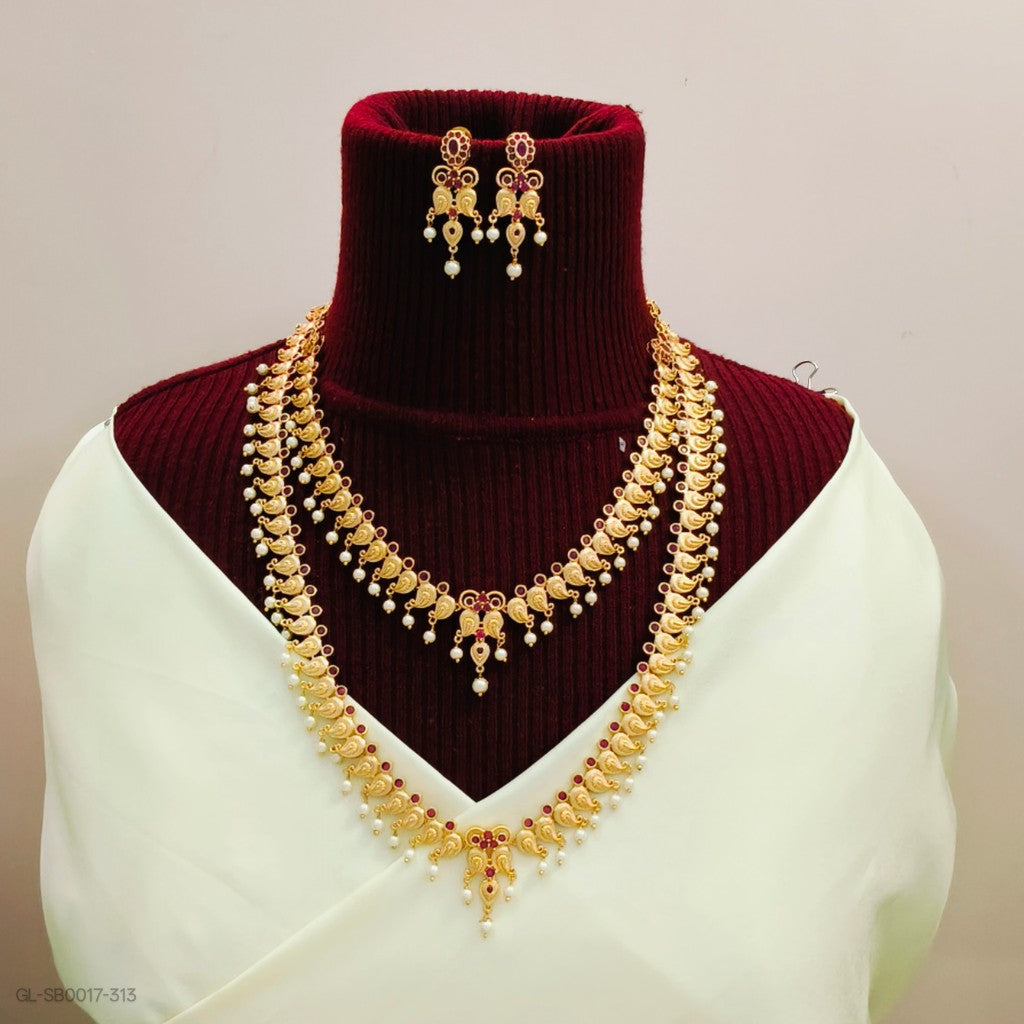 One Gram Gold Semi Bridal - Ruby