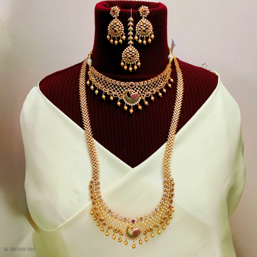 Golden Semi Bridal Set