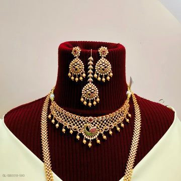 Golden Semi Bridal Set