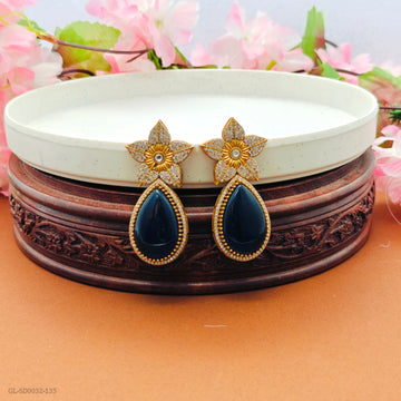 Regal Moissanite Stone Earrings