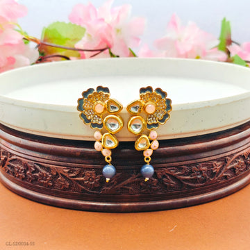 Meenakari Kundan Earrings
