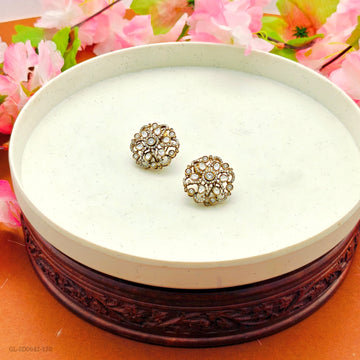 Cz Victorian studs with lock support
