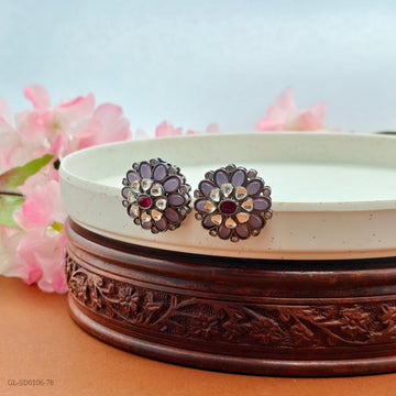 Stylish Purple Earrings
