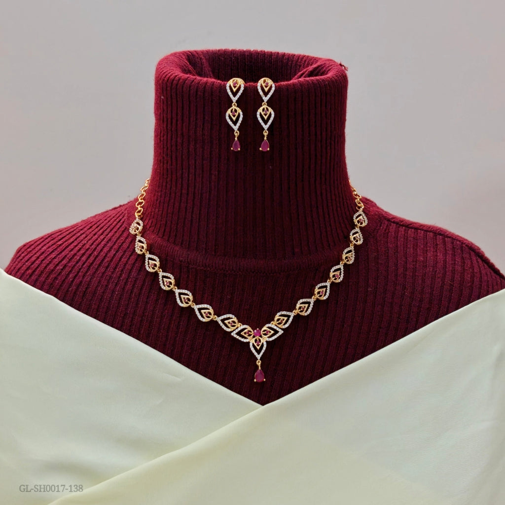 American Diamond & Ruby stone