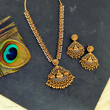 Antique Lakshmi-Floral Necklace set