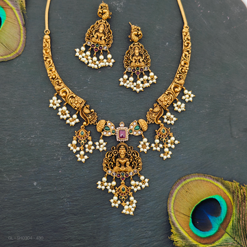 Nakshi lakshmi-peacock design Necklace