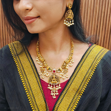 Nakshi lakshmi-peacock design Necklace