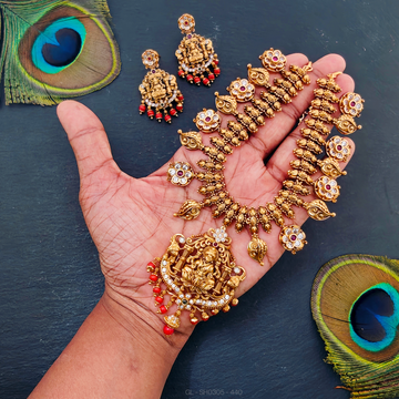 Nakshi Lakshmi-peacock Necklace set
