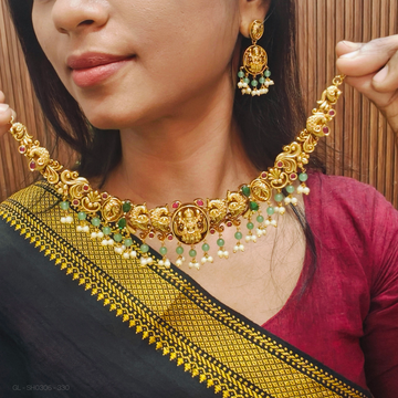 Nakshi Lakshmi-peacock Necklace