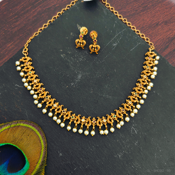 Antique Gold floral Necklace