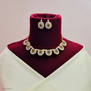 Emerald -Ruby Radiance necklace set