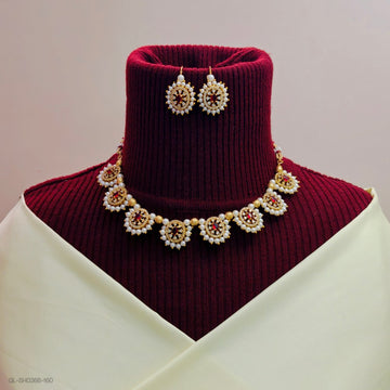 Emerald -Ruby Radiance necklace set