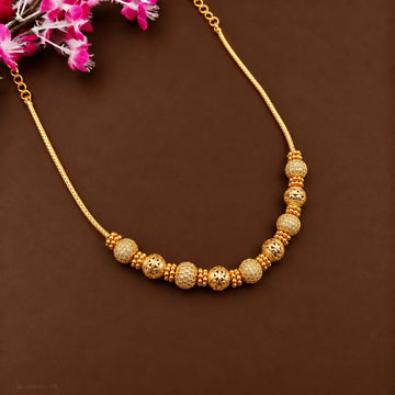 Gold Plated Ball Chain Necklace