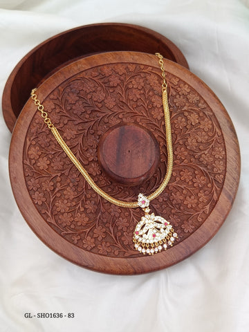 Micro Gold plated necklace - Short Necklace Set GL-SHO1636-83
