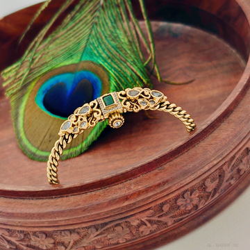 Single Kada style-Emerald- Bracelet