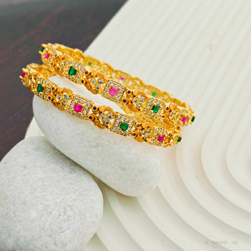 2 Pc set Cz Peacock Bangle
